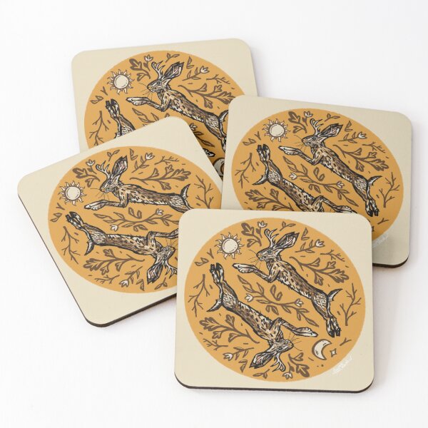 Item preview, Whimsical Jackelope Folk  Autumn Print designed and sold by Haileylioness.
