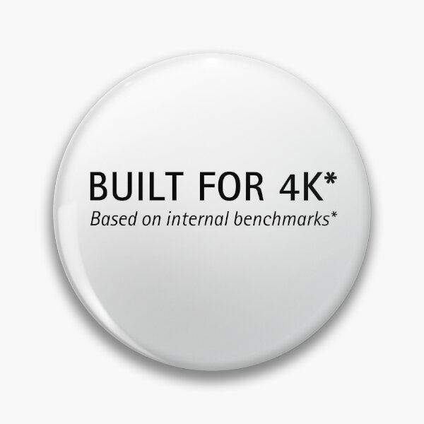 Item preview, Built for 4K* | Gamer Tech Humor designed and sold by ContextPending.