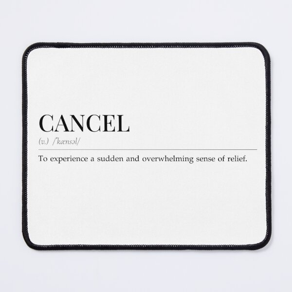 Item preview, Cancel Definition Relief Introvert Dictionary designed and sold by AVO-SOURCE.