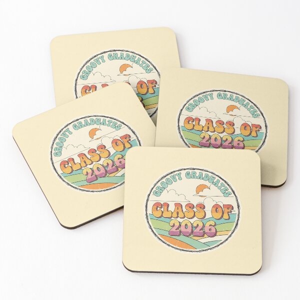 Item preview, Class of 2026 Retro Groovy Sunset Sticker - Vintage 60s Animation Style designed and sold by VisualRotaStudio .