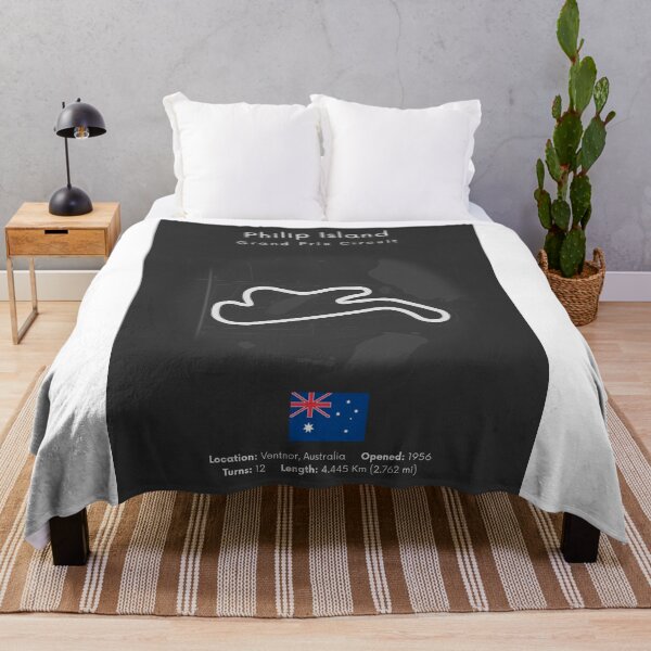 Item preview, Philip Island Grand Prix Circuit Map Minimalist Motorsport Poster designed and sold by shopcanva.