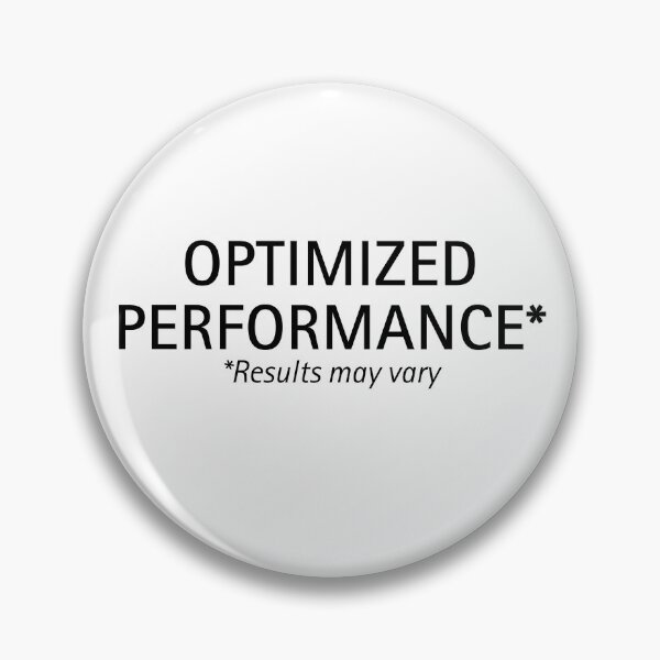 Item preview, Optimized Performance* | Tech Humor Text designed and sold by ContextPending.