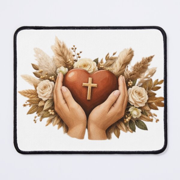 Item preview, Heart, grace, devotion to Jesus designed and sold by Creavatim .