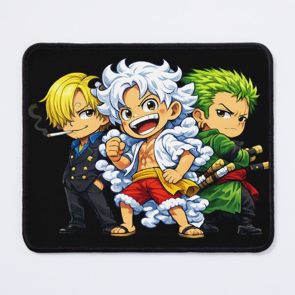 Item preview, Chibi Pirate Trio One Piece  – Cute Anime Captain Swordsman Cook Kawaii  designed and sold by RieLisio.