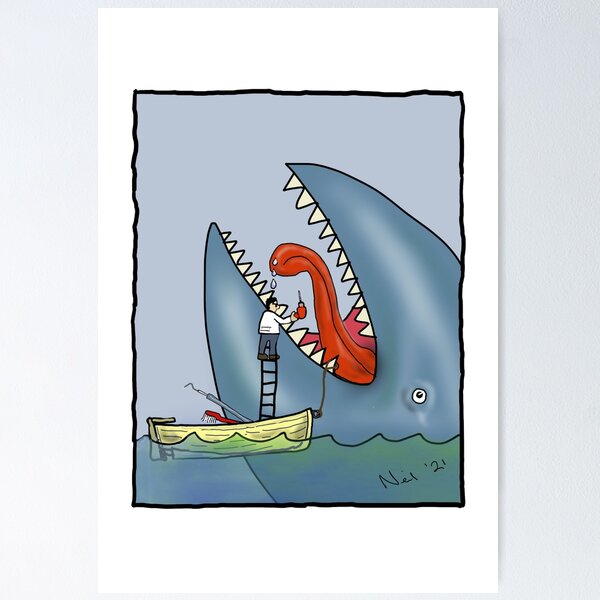 Item preview, Whale Dentist designed and sold by FingerlimeArt.