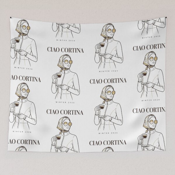 Item preview, Ciao Cortina Winter 2026 Olympics - Italian Ski Fashion Gift designed and sold by Luminari Creations.