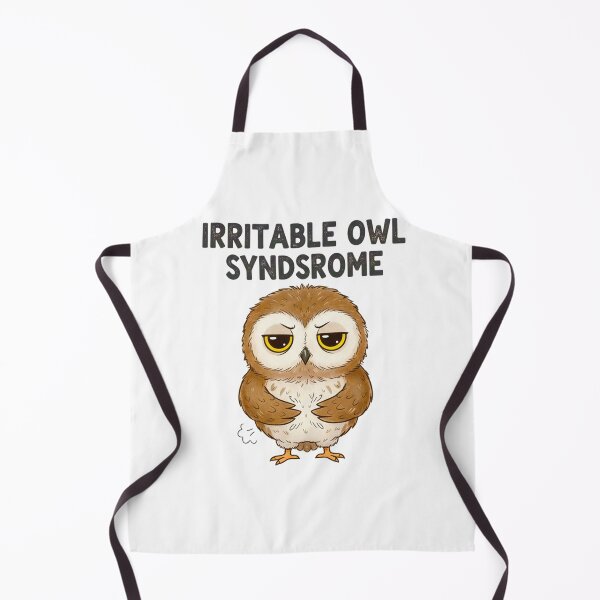 Item preview, Irritable Owl Syndrome Funny T-Shirt Design - Grumpy Baby Owl Graphic - Sassy Bird Pun Quote Shirt - Cute Owl Illustration for Morning People designed and sold by Tamer ⭐⭐⭐⭐⭐.