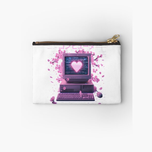 Item preview, Japanese “Computer” Sakura Aesthetic Pixel Heart designed and sold by craftedd.
