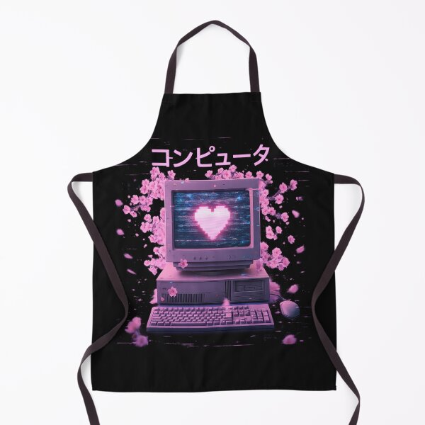 Item preview, Japanese “Computer” Sakura Aesthetic Pixel Heart designed and sold by craftedd.