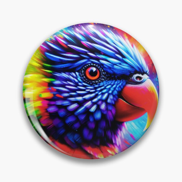 Item preview, Rainbow Lorikeet Acrylic Art  designed and sold by TheAnimalZ00.