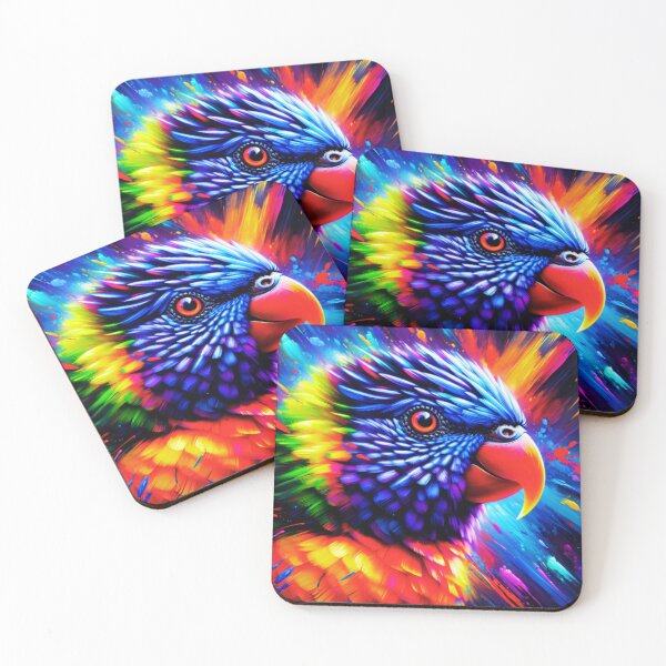 Item preview, Rainbow Lorikeet Acrylic Art  designed and sold by TheAnimalZ00.