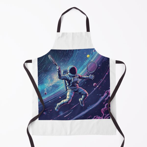 Item preview, Astronaut Playing Tennis Space Fan designed and sold by fancy-to-shop.