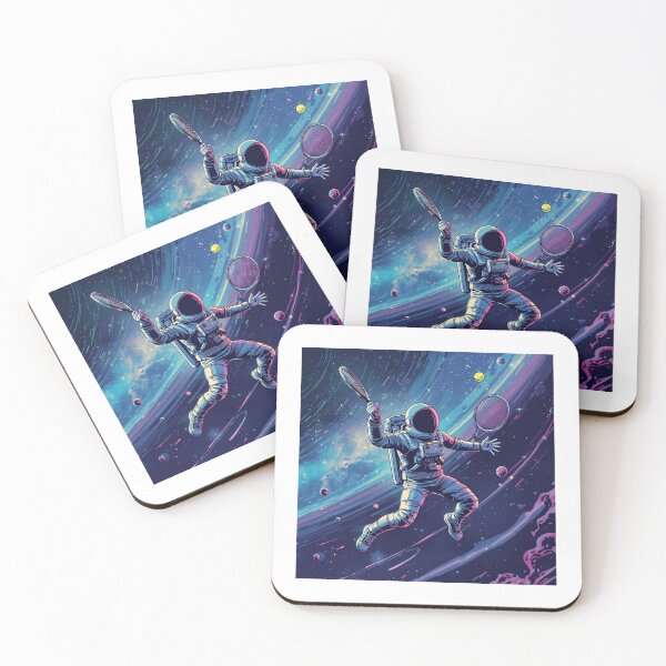 Item preview, Astronaut Playing Tennis Space Fan designed and sold by fancy-to-shop.