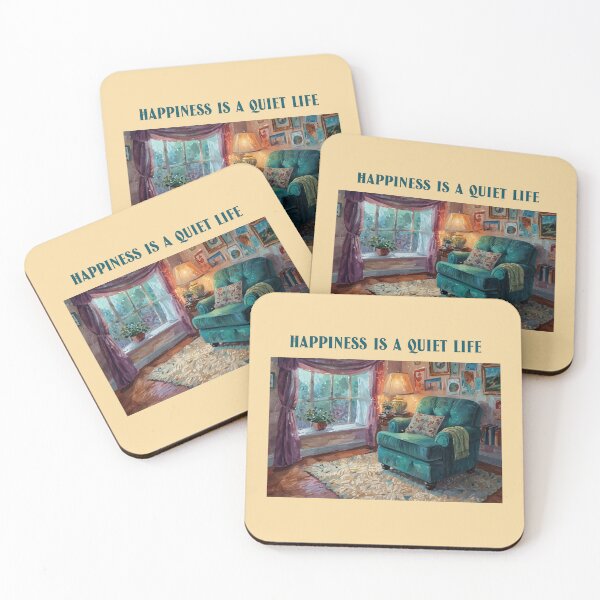 Item preview, Happiness is a Quiet Life Living Simple designed and sold by Sachie's Studio.