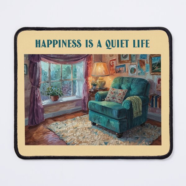 Item preview, Happiness is a Quiet Life Living Simple designed and sold by Sachie's Studio.
