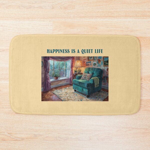 Item preview, Happiness is a Quiet Life Living Simple designed and sold by Sachie's Studio.