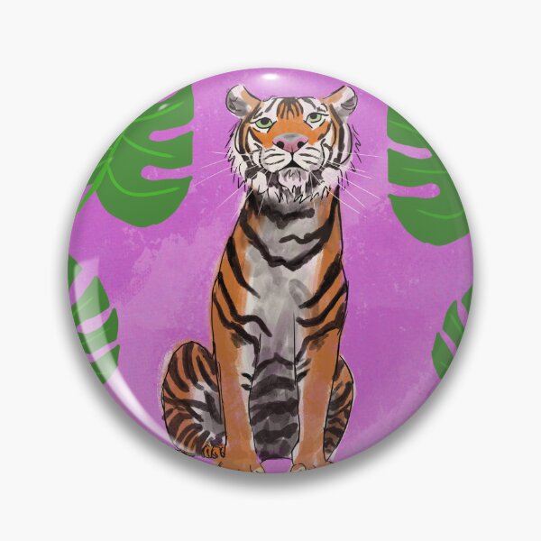 Item preview, Pink Tiger Illustration designed and sold by Haileylioness.