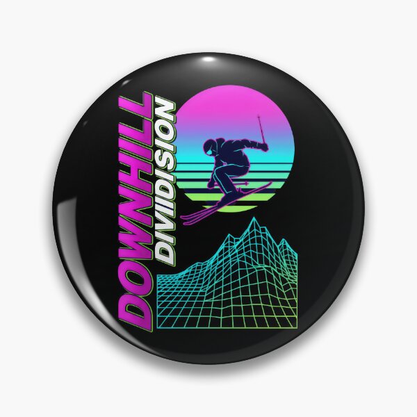 Item preview, Downhill Division Retro 80s Vaporwave - Milano Cortina 2026 Gift designed and sold by Luminari Creations.