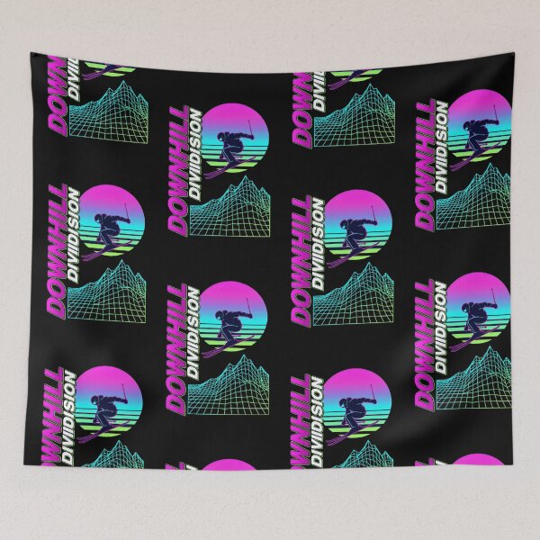 Item preview, Downhill Division Retro 80s Vaporwave - Milano Cortina 2026 Gift designed and sold by Luminari Creations.