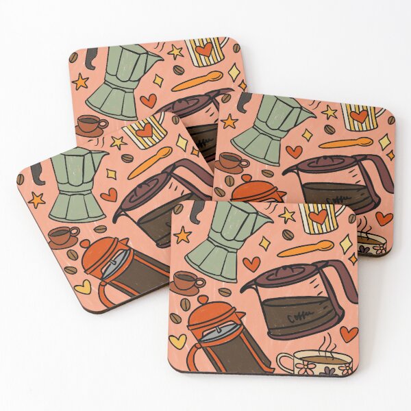 Item preview, Pink Coffee Illustration designed and sold by Haileylioness.