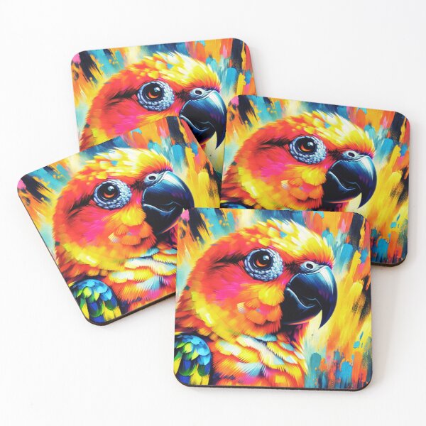 Item preview, Sun Conure Acrylic Art  designed and sold by TheAnimalZ00.
