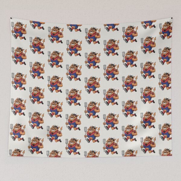 Item preview, AFL Vintage Retro 1990's Melbourne Demons Mascot designed and sold by Luke Foran Sports Art.