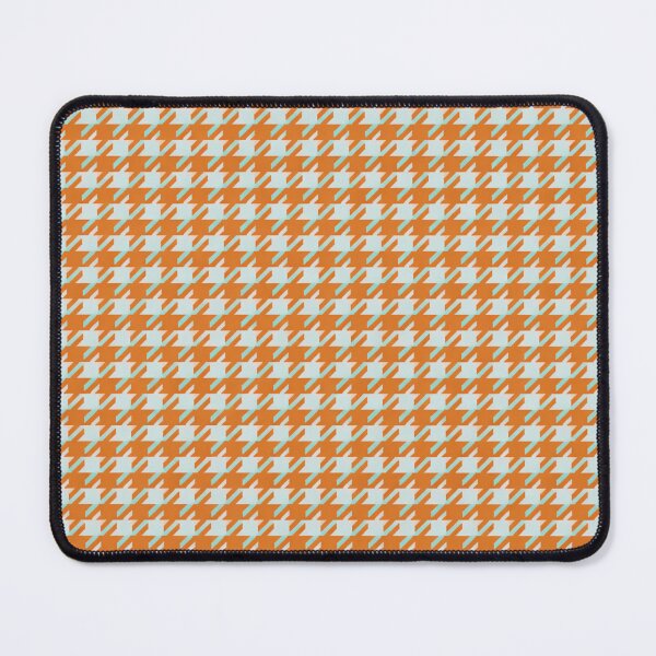 Item preview, Orange houndstooth pattern  designed and sold by Roxburylane.