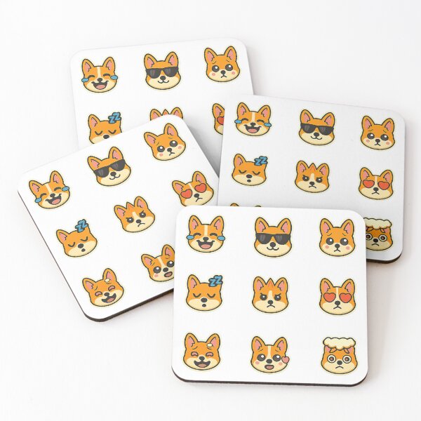 Item preview, Cute Kawaii Corgi Emoji Set 3, Kawaii Corgi designed and sold by graphic-genie.