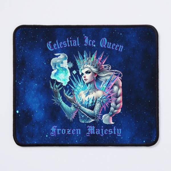 Item preview, Celestial Ice Queen – Frozen Majesty Fantasy Art designed and sold by MysticOzzy.