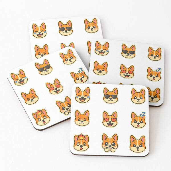 Item preview, Cute Kawaii Corgi Emoji Set 4, Kawaii Corgi designed and sold by graphic-genie.