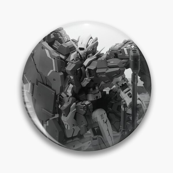 Item preview, black white ink gundam GN-002 Gundam Dynames exia gundam00 remaster digital art designed and sold by sabartgunpla.