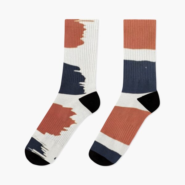 Item preview, Navy Coral Hand Painted Brush Stroke Stripes designed and sold by SassyArtistry.