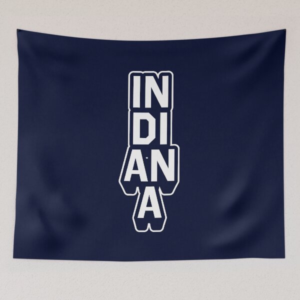 Item preview, Indiana Retro Varsity - Hometown Pride & Streetwear Block Typography designed and sold by MZS Studio.