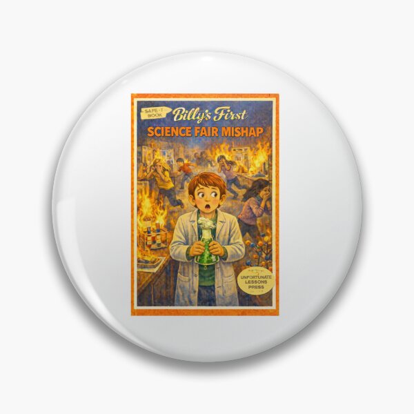 Item preview, Billy's First Science Fair Mishap funny retro design designed and sold by The Sporty Nerd.
