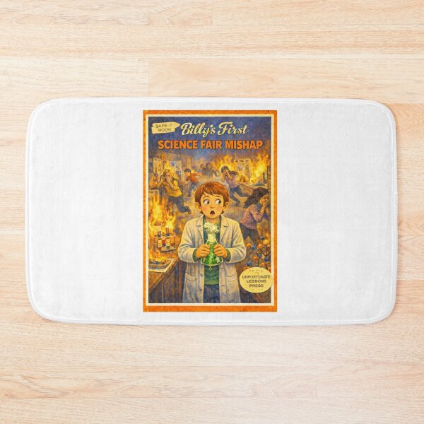 Item preview, Billy's First Science Fair Mishap funny retro design designed and sold by The Sporty Nerd.