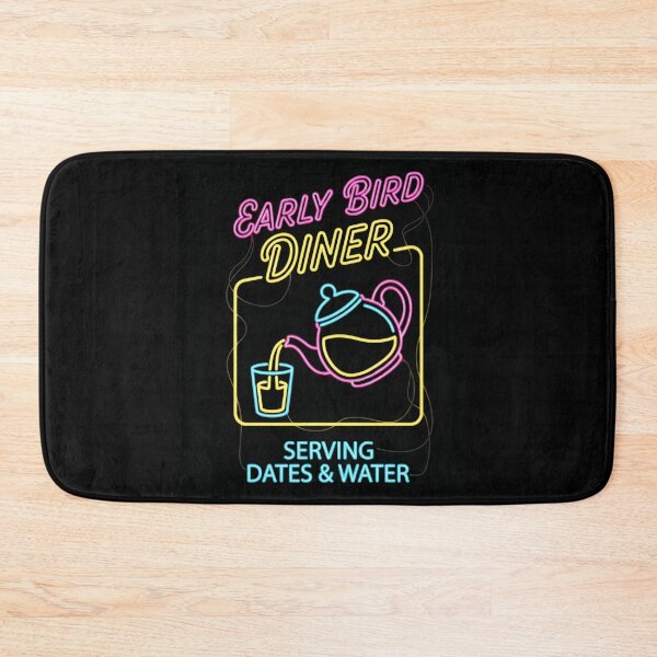 Item preview, Early Bird Diner Ramadan Iftar - Dates Water Neon Retro Gift designed and sold by Luminari Creations.