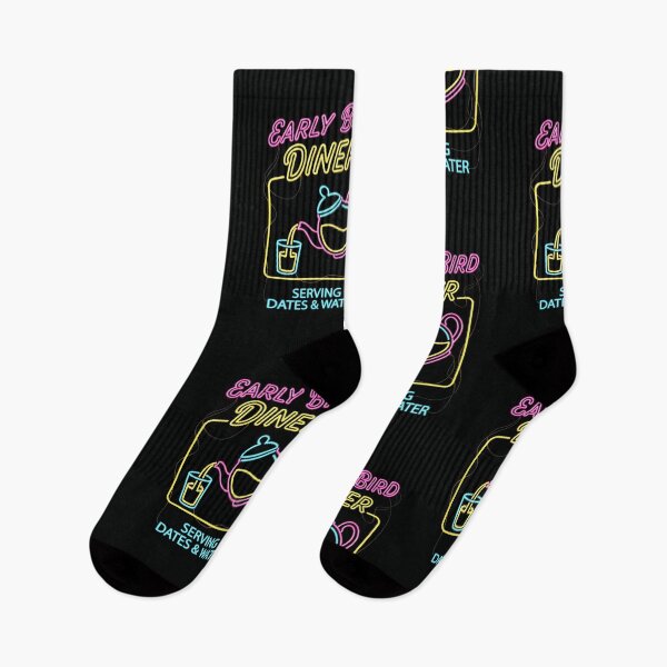 Item preview, Early Bird Diner Ramadan Iftar - Dates Water Neon Retro Gift designed and sold by Luminari Creations.