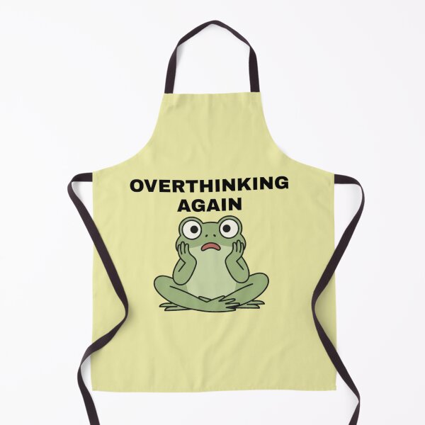 Item preview, Overthinking Frog Sticker | Funny Mental Health Meme Animal | Relatable Anxiety Humor Frog designed and sold by ZyxDes.