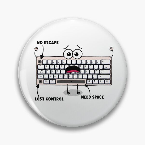 Item preview, Lost Control Keyboard Computer Meme designed and sold by pinkerverse.