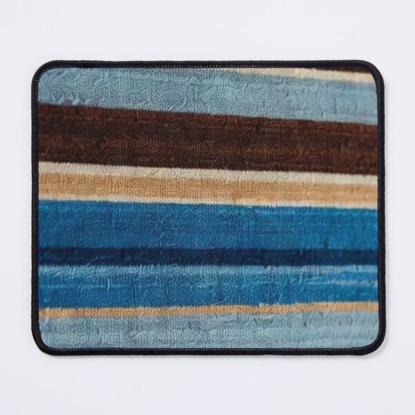 Item preview, Blue Brown Retro Fabric Pattern designed and sold by SassyArtistry.