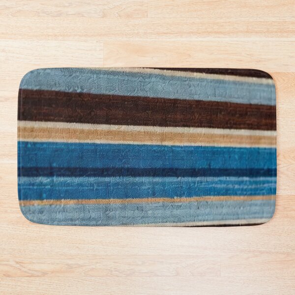 Item preview, Blue Brown Retro Fabric Pattern designed and sold by SassyArtistry.