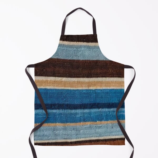 Item preview, Blue Brown Retro Fabric Pattern designed and sold by SassyArtistry.