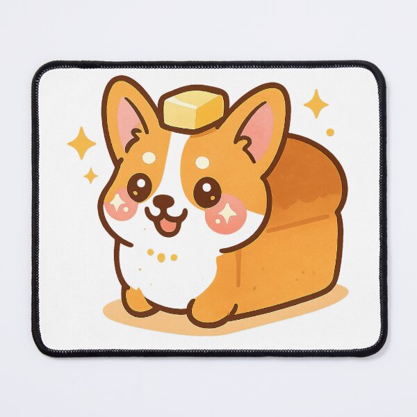Item preview, Cute Kawaii Corgi, Bread Loaf Corgi, Kawaii Corgi designed and sold by graphic-genie.