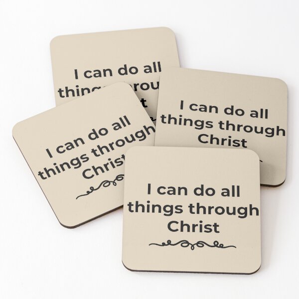 Item preview, I can do all things through Christ Faith Design designed and sold by StillTrustingCo.