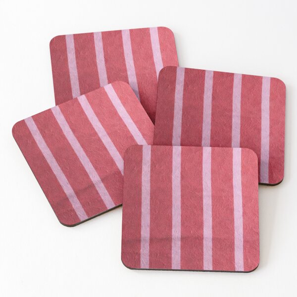 Item preview, Red White Vertical Stripe Pattern designed and sold by SassyArtistry.