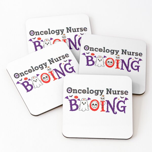 Item preview, Oncology Nurse Booing Halloween T-Shirt - Cute Nurse Ghost & Skull Design - Spooky Nursing Profession Shirt - Oncology Department Gift designed and sold by Tamer ⭐⭐⭐⭐⭐.