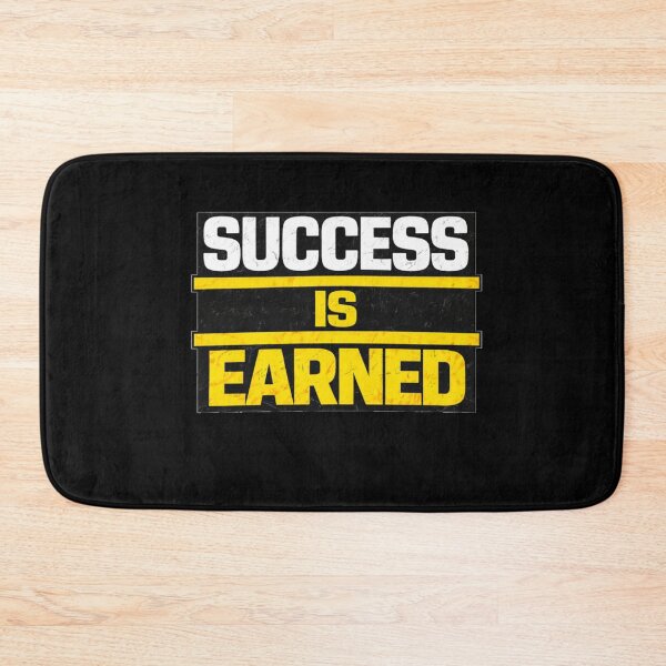 Item preview, Success Is Earned Discipline Work Ethic Motivation Design designed and sold by Wolf Garage.
