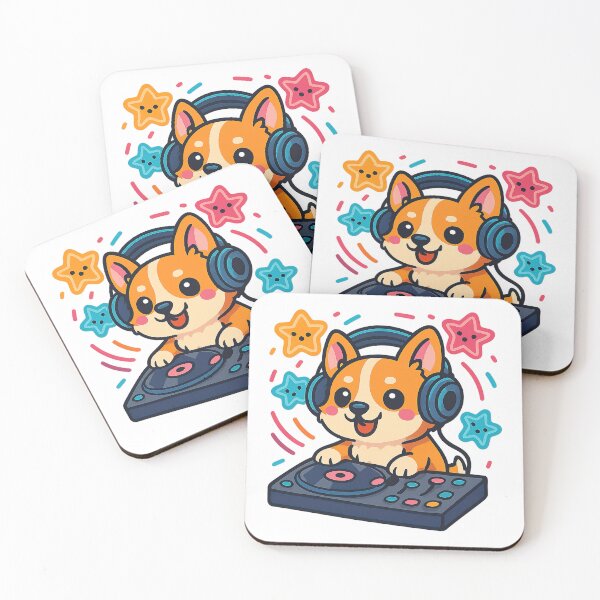 Item preview, Lindo Corgi Kawaii, DJ Corgi, Corgi Kawaii designed and sold by graphic-genie.