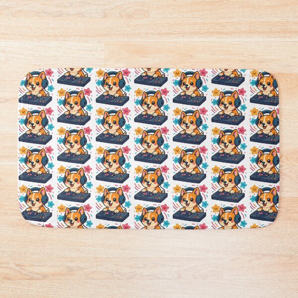 Artikelvorschau, Niedlicher Kawaii-Corgi, DJ-Corgi, Kawaii-Corgi entworfen und verkauft von graphic-genie.