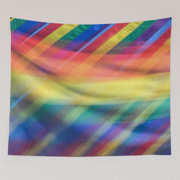 Item preview, Blurred Diagonal Rainbow Stripe Pattern designed and sold by SassyArtistry.